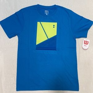 men’s wilson tennis athletic t shirt